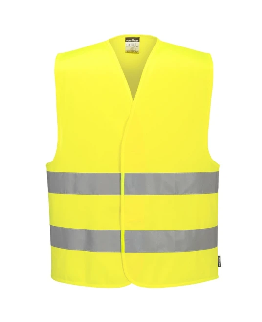 Vesta HiVis cu 2  benzi reflectorizante, galben
