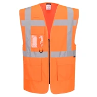 Vesta HiVis Manager cu fermoar, portocaliu