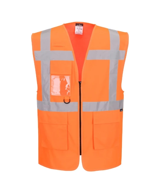 Vesta HiVis Manager cu fermoar, portocaliu