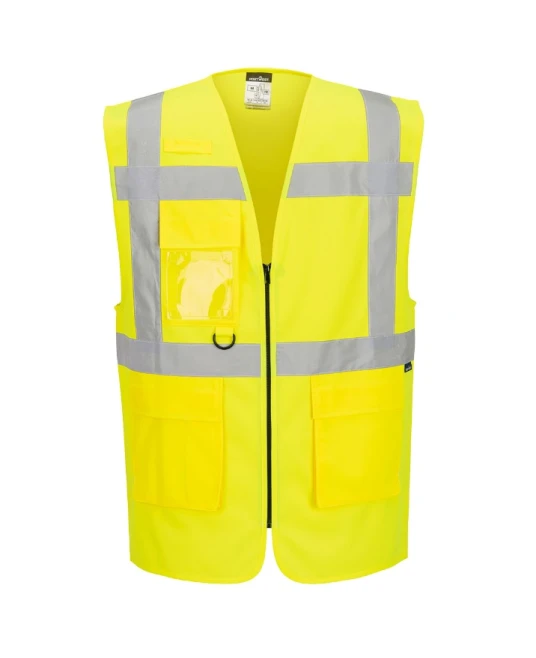 Vesta HiVis Manager cu fermoar, galben