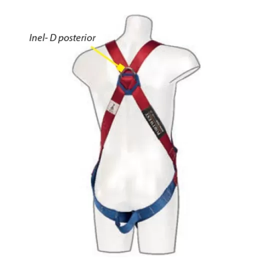 Ham de protectie anticadere, pozitionare in 1 punct [FP11] Rosu