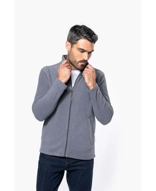 Jacheta fleece unisex, 180 g/m2, Gri inchis