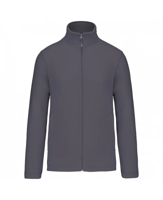 Jacheta fleece unisex, 180 g/m2, Gri inchis