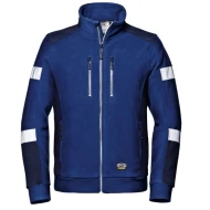 Fleece de lucru cu dungi reflectorizante, 310g/m2, albastru Fleece de lucru cu dungi reflectorizante, 310g/m2, albastru