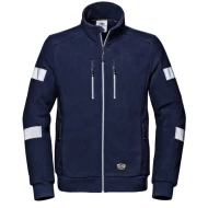 Fleece de lucru cu dungi reflectorizante, 310g/m2, bleumarin Fleece de lucru cu dungi reflectorizante, 310g/m2, bleumarin