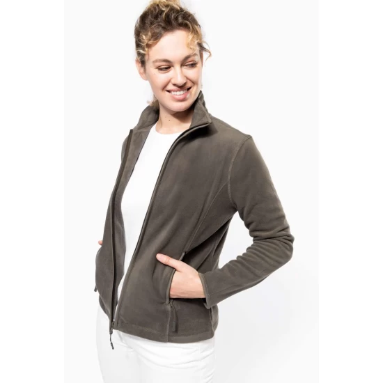 Jacheta fleece femei, Kariban 280g/m2, Alb Jacheta fleece femei, Kariban 280g/m2, Alb