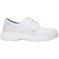 Pantofi industria alimentară S2 cu sireturi – bombeu metalic, rezistenți la umezeală