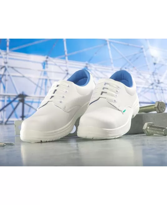 Pantofi industria alimentară S2 cu sireturi – bombeu metalic, rezistenți la umezeală Pantofi industria alimentară S2 cu sireturi – bombeu metalic, rezistenți la umezeală