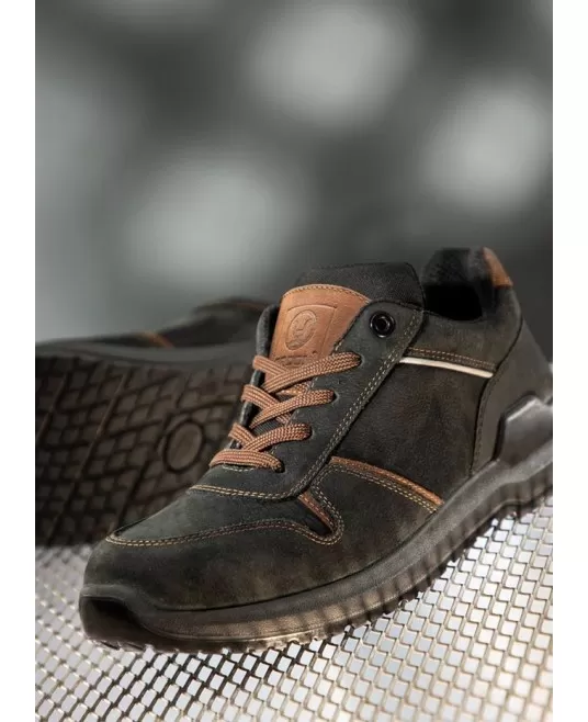 Pantofi de lucru fara bombeu Masterlow O2 SRC Maro-Negru