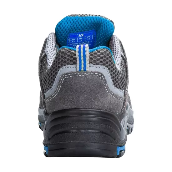 Pantofi respirabil S1P, HRO, bombeu compozit si lamela kevlar - gri cu albastru Pantofi respirabil S1P, HRO, bombeu compozit si lamela kevlar - gri cu albastru