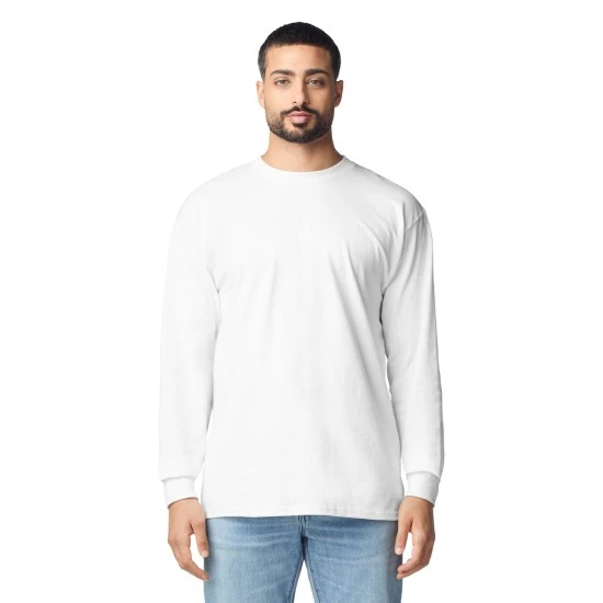 Bluza groasa cu maneca lunga, 203g/m2 alb