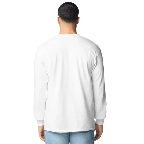 Bluza groasa cu maneca lunga, 203g/m2 alb