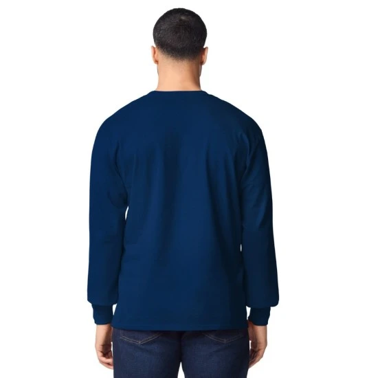 Bluza groasa cu maneca lunga, 203g/m2 bleumarin