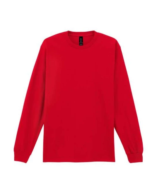 Bluza groasa cu maneca lunga, 203g/m2 rosu