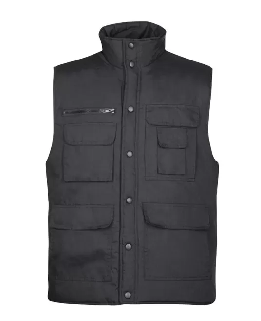 Vesta vatuita din tercot,  Tony, negru Vesta vatuita din tercot,  Tony, negru