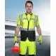 Vesta reflectorizanta cu plasa mesh respirabila, galben/negru Vesta reflectorizanta cu plasa mesh respirabila, galben/negru