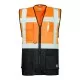 Vesta reflectorizanta cu plasa mesh respirabila, portocaliu/negru Vesta reflectorizanta cu plasa mesh respirabila, portocaliu/negru