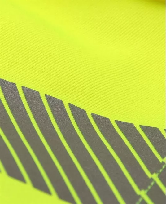 Pantaloni scurti HiVis tercot 290 g/mp, galben cu portocaliu Pantaloni scurti HiVis tercot 290 g/mp, galben cu portocaliu