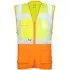 Vesta reflectorizanta cu plasa mesh respirabila, galben/portocaliu