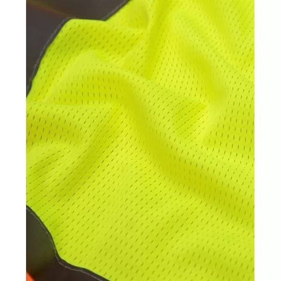 Vesta reflectorizanta cu plasa mesh respirabila, galben/portocaliu Vesta reflectorizanta cu plasa mesh respirabila, galben/portocaliu