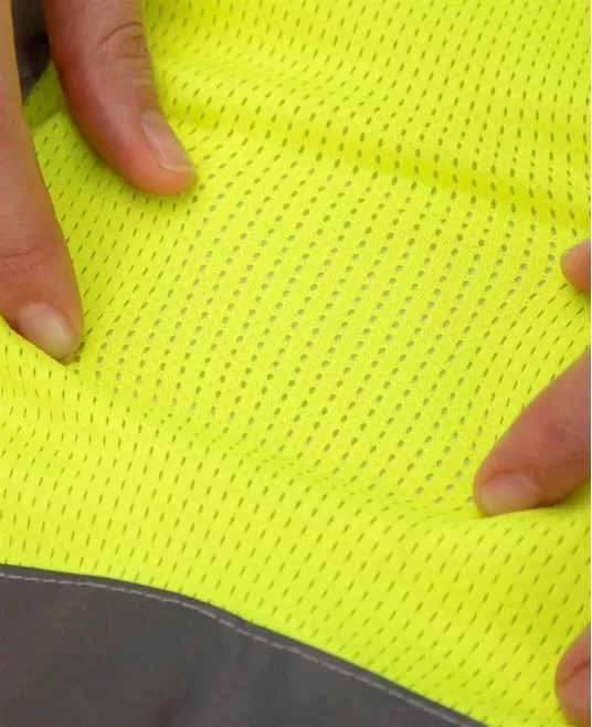 Vesta reflectorizanta cu plasa mesh respirabila, galben/portocaliu Vesta reflectorizanta cu plasa mesh respirabila, galben/portocaliu
