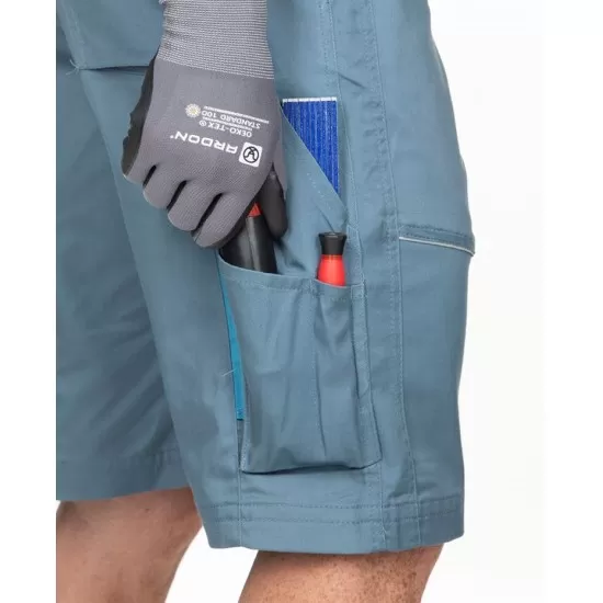 Pantaloni scurti de lucru, calitate excelenta, tercot 200g/m2, Summer, Gri-deschis Pantaloni scurti de lucru, calitate excelenta, tercot 200g/m2, Summer, Gri-deschis