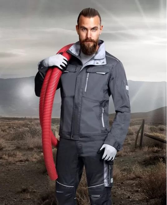 Jacheta de lucru vara calitate excelenta, tercot 200g/m2, Summer, Gri-inchis