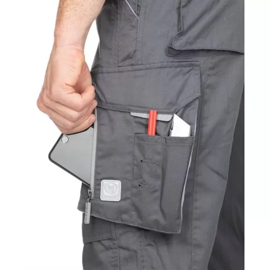 Pantaloni de lucru vara calitate excelenta, tercot 200g/m2, Summer, Gri-inchis Pantaloni de lucru vara calitate excelenta, tercot 200g/m2, Summer, Gri-inchis