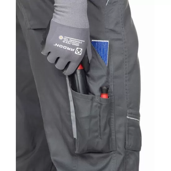 Pantaloni de lucru vara calitate excelenta, tercot 200g/m2, Summer, Gri-inchis Pantaloni de lucru vara calitate excelenta, tercot 200g/m2, Summer, Gri-inchis