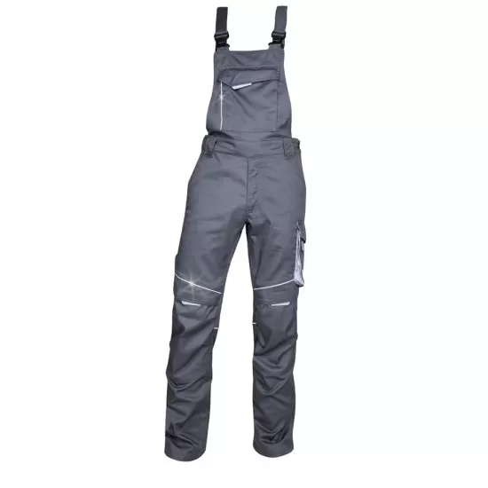 Salopeta de vara cu pieptar, calitate excelenta, tercot 200g/m2, Summer, Gri-inchis