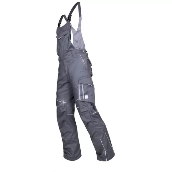 Salopeta de vara cu pieptar, calitate excelenta, tercot 200g/m2, Summer, Gri-inchis