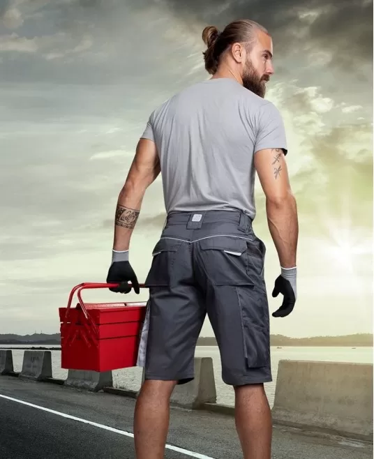 Pantaloni scurti de lucru, calitate excelenta, Summer Gri-inchis Pantaloni scurti de lucru, calitate excelenta, Summer Gri-inchis