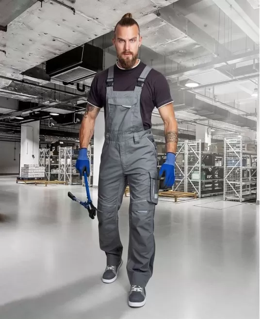 Salopeta de lucru premium Urban Plus,  tercot 270 g/mp, Gri deschis