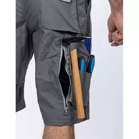 Pantaloni scurti premium Urban Plus, tercot, 270g/mp, gri Pantaloni scurti premium Urban Plus, tercot, 270g/mp, gri