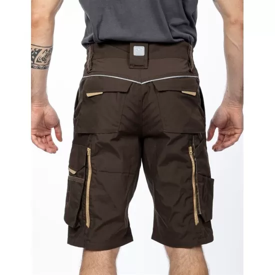 Pantaloni scurti premium Urban Plus, tercot, 270g/mp, maro Pantaloni scurti premium Urban Plus, tercot, 270g/mp, maro
