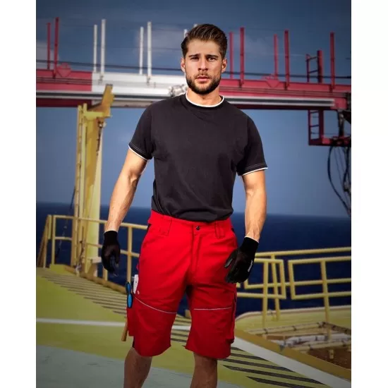 Pantaloni scurti premium Urban Plus, tercot, 270g/mp, rosu Pantaloni scurti premium Urban Plus, tercot, 270g/mp, rosu