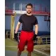 Pantaloni scurti premium Urban Plus, tercot, 270g/mp, rosu Pantaloni scurti premium Urban Plus, tercot, 270g/mp, rosu