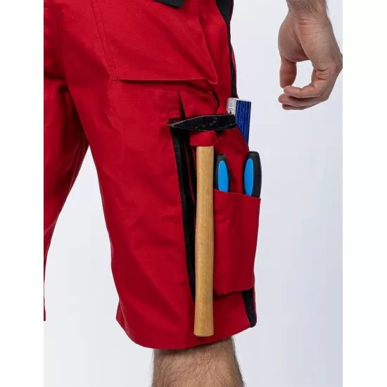 Pantaloni scurti premium Urban Plus, tercot, 270g/mp, rosu Pantaloni scurti premium Urban Plus, tercot, 270g/mp, rosu