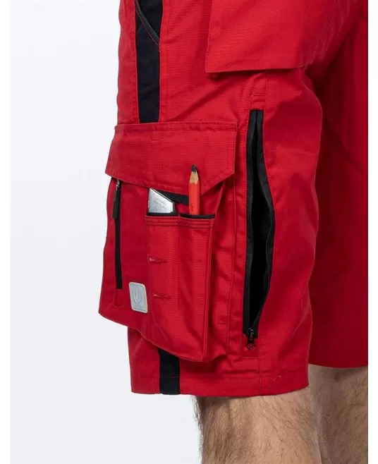 Pantaloni scurti premium Urban Plus, tercot, 270g/mp, rosu Pantaloni scurti premium Urban Plus, tercot, 270g/mp, rosu
