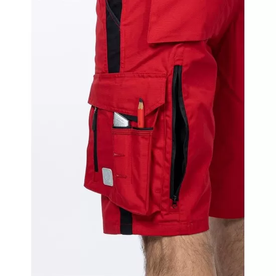 Pantaloni scurti premium Urban Plus, tercot, 270g/mp, rosu Pantaloni scurti premium Urban Plus, tercot, 270g/mp, rosu