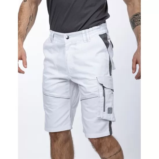 Pantaloni scurti premium Urban Plus, tercot, 270g/mp, alb Pantaloni scurti premium Urban Plus, tercot, 270g/mp, alb