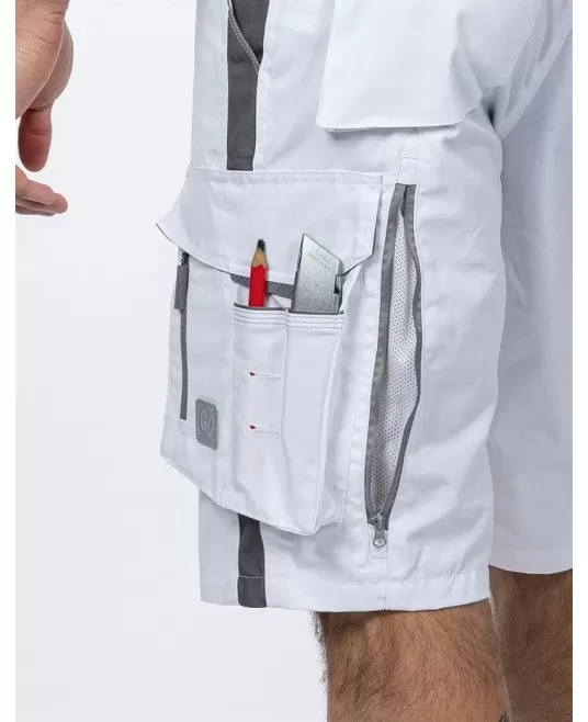 Pantaloni scurti premium Urban Plus, tercot, 270g/mp, alb Pantaloni scurti premium Urban Plus, tercot, 270g/mp, alb