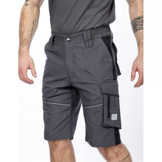 Pantaloni scurti stretch, Urban Plus, tercot, 270g/mp, gri inchis Pantaloni scurti stretch, Urban Plus, tercot, 270g/mp, gri inchis