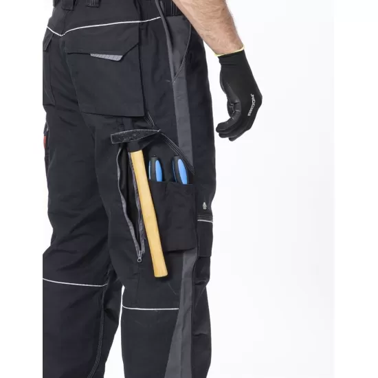 Pantaloni de lucru premium Urban Plus, tercot 270g/m2, Negru Pantaloni de lucru premium Urban Plus, tercot 270g/m2, Negru
