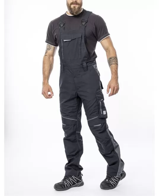 Salopeta de lucru premium Urban Plus, tercot 270g/m2, Negru Salopeta de lucru premium Urban Plus, tercot 270g/m2, Negru