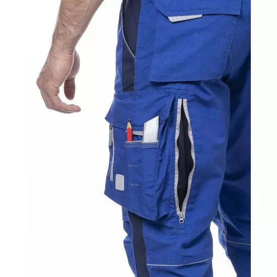 Pantaloni de lucru premium Urban Plus, tercot 270g/m2, Albastru Pantaloni de lucru premium Urban Plus, tercot 270g/m2, Albastru