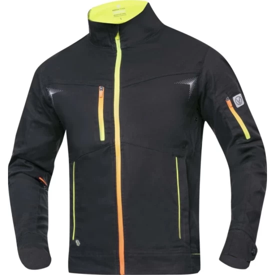 Jacheta de lucru strech, material durabil si comod, slim fit, negru Jacheta de lucru strech, material durabil si comod, slim fit, negru
