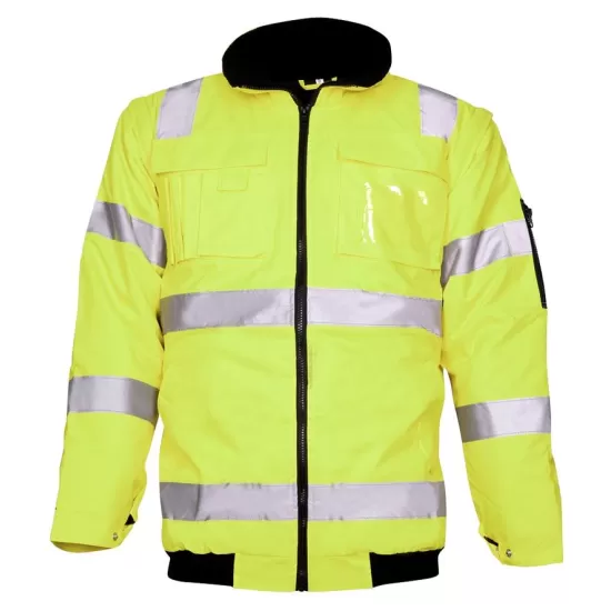 Jacheta de iarna HiVis 2 in 1, galben neon Jacheta de iarna HiVis 2 in 1, galben neon