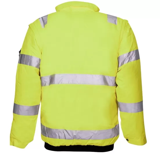 Jacheta de iarna HiVis 2 in 1, galben neon Jacheta de iarna HiVis 2 in 1, galben neon