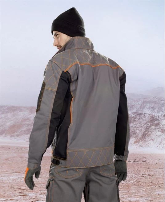 Jacheta de lucru de iarna captusita, Vision, tercot 270g/mp si flanel, gri